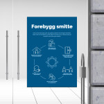 Forebygg smitte - informasjonsskilt