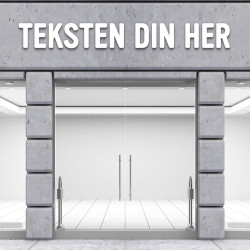 Figurskåret tekst (Design selv)