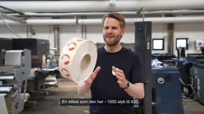 Etiketter til flasker og glass (på rull – opptil 30x100 cm)