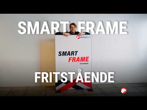 Smartframe med stoffbanner - Frittstående