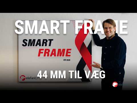 Smartframe med stoffbanner - 44mm til vegg
